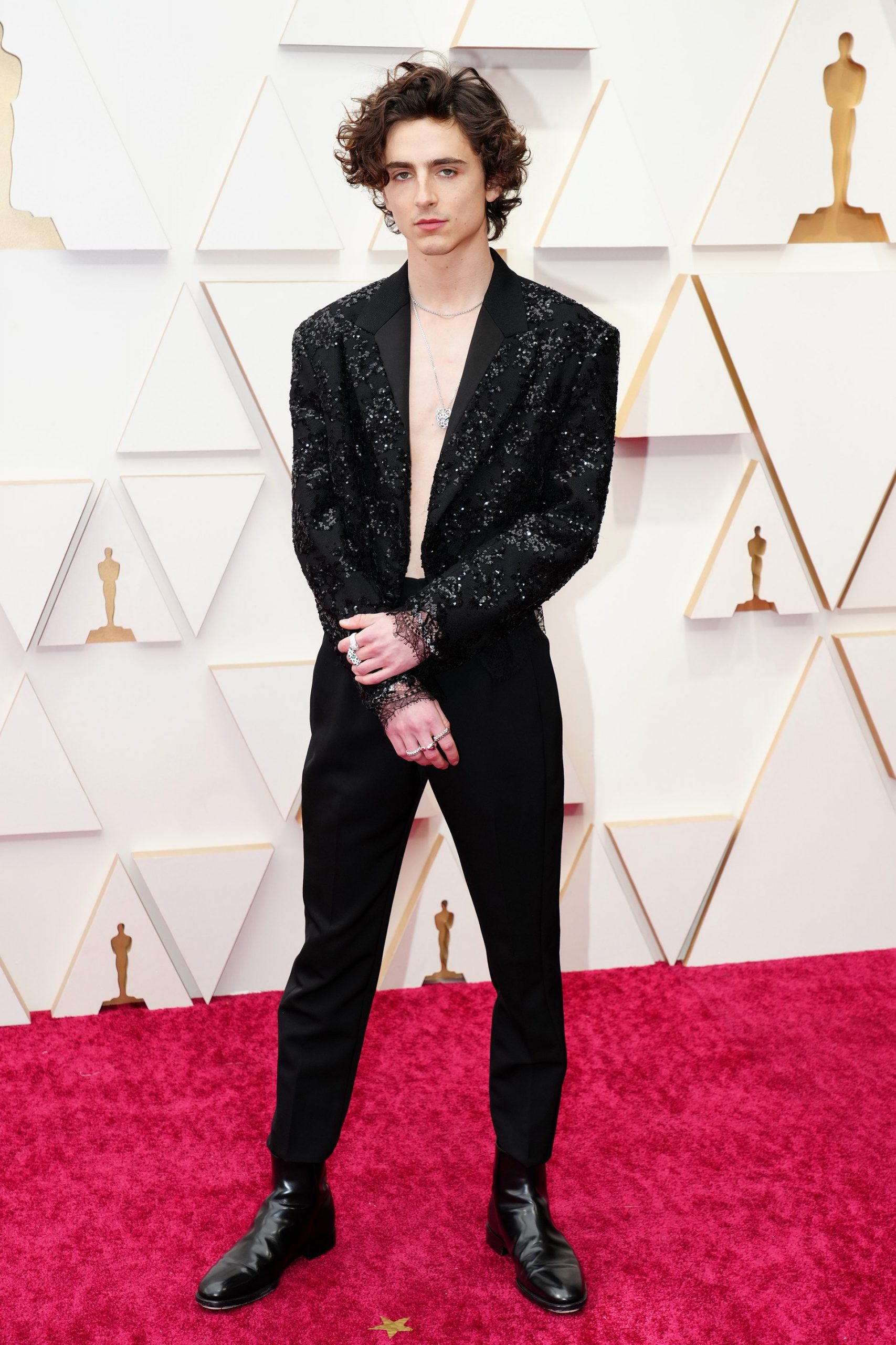 Timothée Chalamet tại oscar 2022