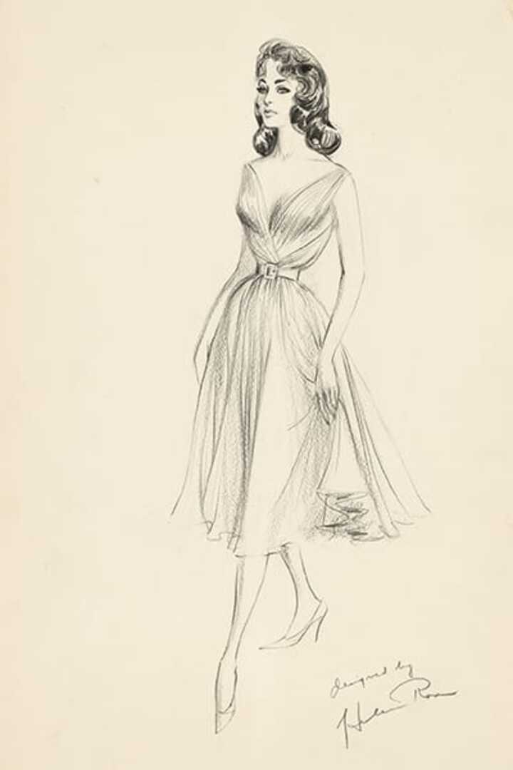phác thảo cat dress helen rose