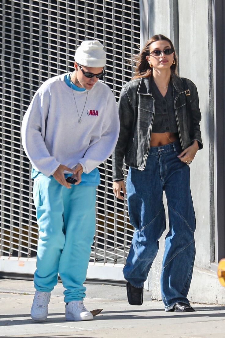 thời trang đôi cùng aesthetic của hailey và justin Bieber