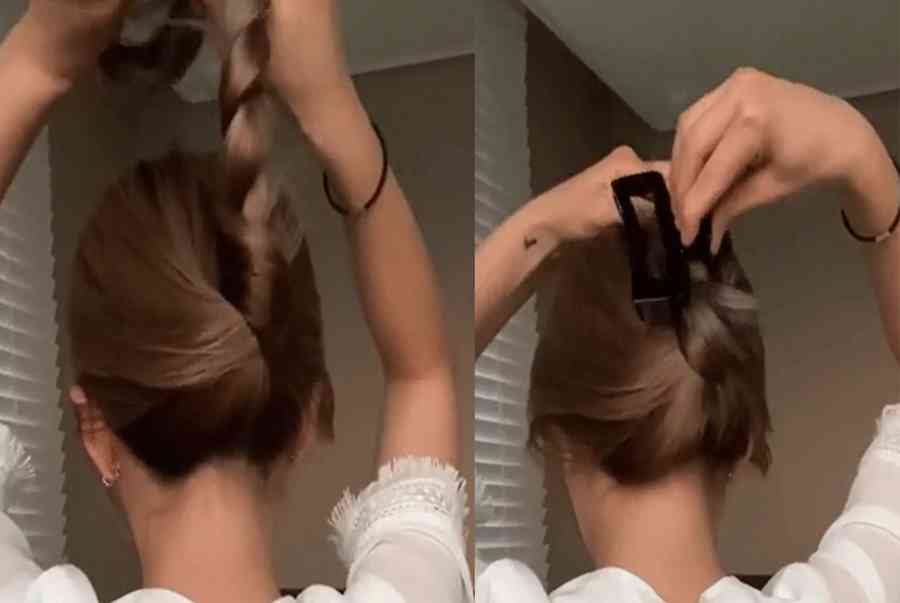 Làm xoăn tóc bằng kẹp claw clip mang đến sự tươi trẻ cho các nàng