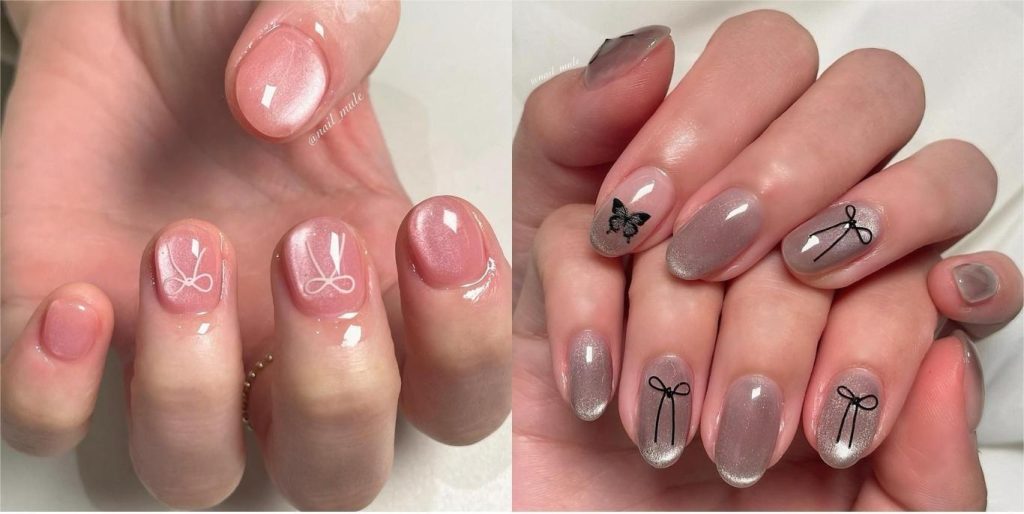 nail vẽ đầu móng kiểu Pháp