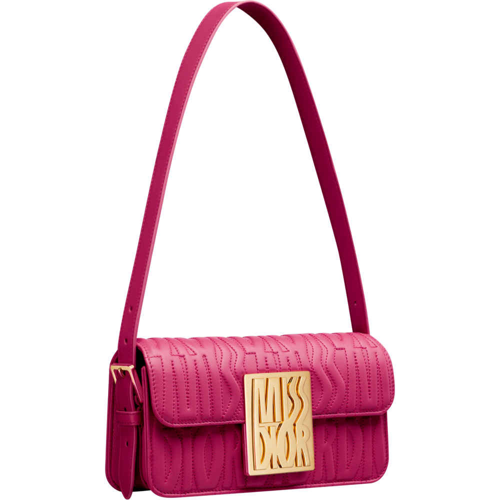 túi chữ nhật màu hồng dior