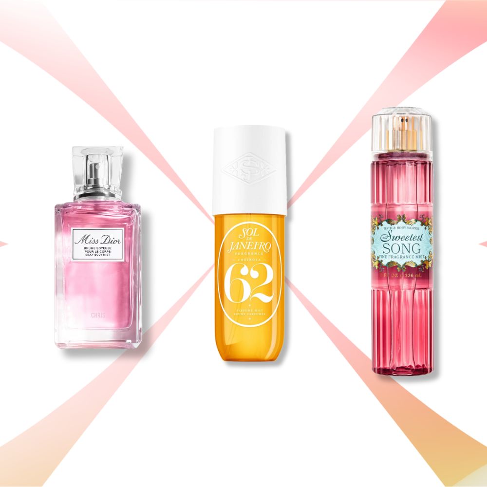 Hình ảnh những dòng body mist đáng thử.
