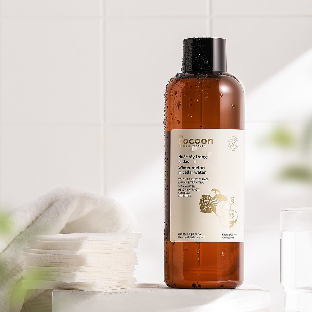 nước tẩy trang cocoon bí đao