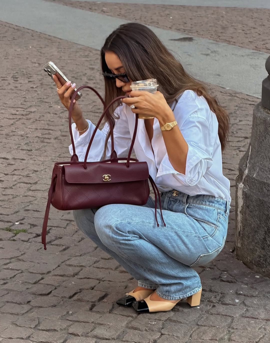 Giày slingback mũi vuông