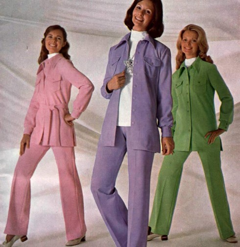 70s womens pant suit