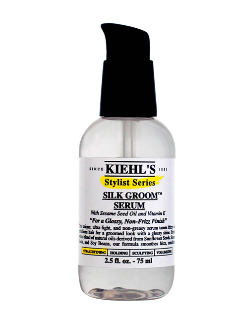 Serum làm bóng tóc Silk Groom Serum của Kiehl’s<br/></noscript>Tinh chất này sẽ thay thế cho lượng dầu tự nhiên trên tóc đã mất do việc tạo kiểu quá nhiều.