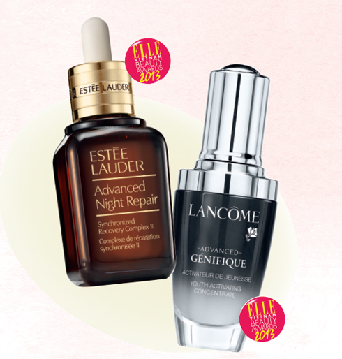 HẠNG MỤC CHỐNG LÃO HÓA<br/>Sản phẩm ngôi sao của năm: ESTÉE LAUDER Advanced
night repair
<br/>
Serum phục hồi những dấu hiệu
lão hóa, tăng cường khả năng
phục hồi tự nhiên của da vào ban
đêm. Axit Hyaluronic dưỡng ẩm,
đồng thời tạo môi trường tối ưu
cho làn da.
<br/>
<br/>
Sản phẩm bạn đọc yêu thích: LANCÔME Advanced
Génifique
<br/>
Dựa trên những phát minh vượt
trội trong ngành khoa học nghiên
cứu gien, tinh chất mang lại 10
dấu hiệu cho làn da tươi trẻ, cả
ngày lẫn đêm, cho hiệu quả trông
thấy trong 7 ngày.
