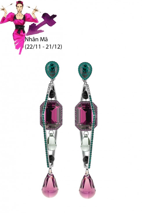 Nhân Mã (22/11 - 21/12):<br/>Bỗng nhiên bị đặt vào vị trí trung tâm và trở thành đối tượng của những lời bàn tán, Nhân Mã sẽ phải trải qua những ngày đầu tuần không mấy dễ chịu. Lời khuyên cho Nhân Mã là: giữ im lặng. Thời gian sẽ trả về sự thật và giúp bạn hóa giải những hiểu lầm. Tài chính gặp vận may lớn vào khoảng từ giữa đến cuối tuần.
Màu sắc đặc trưng và mang lại may mắn cho Nhân Mã, hóa giải xui rủi và bảo vệ bạn khỏi những luồng năng lượng xấu là màu tím đậm, Hoa tai Swarovski pha lê tím sẽ là vật bất ly thân của bạn trong tuần này.