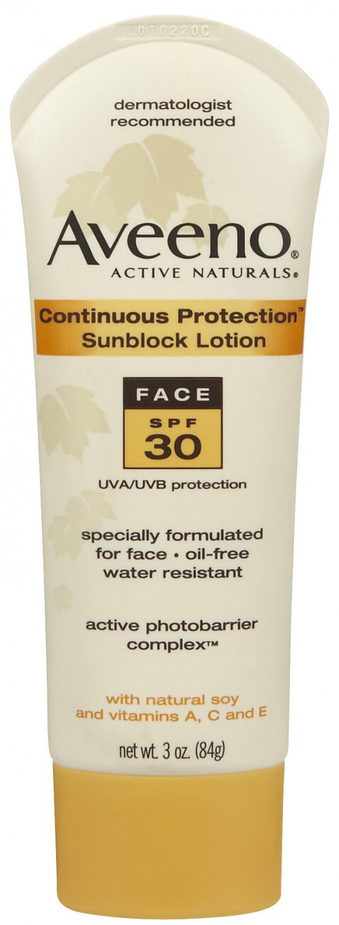 Aveeno Continuous Protection Sunblock Lotion (dành cho da hơi dầu) 