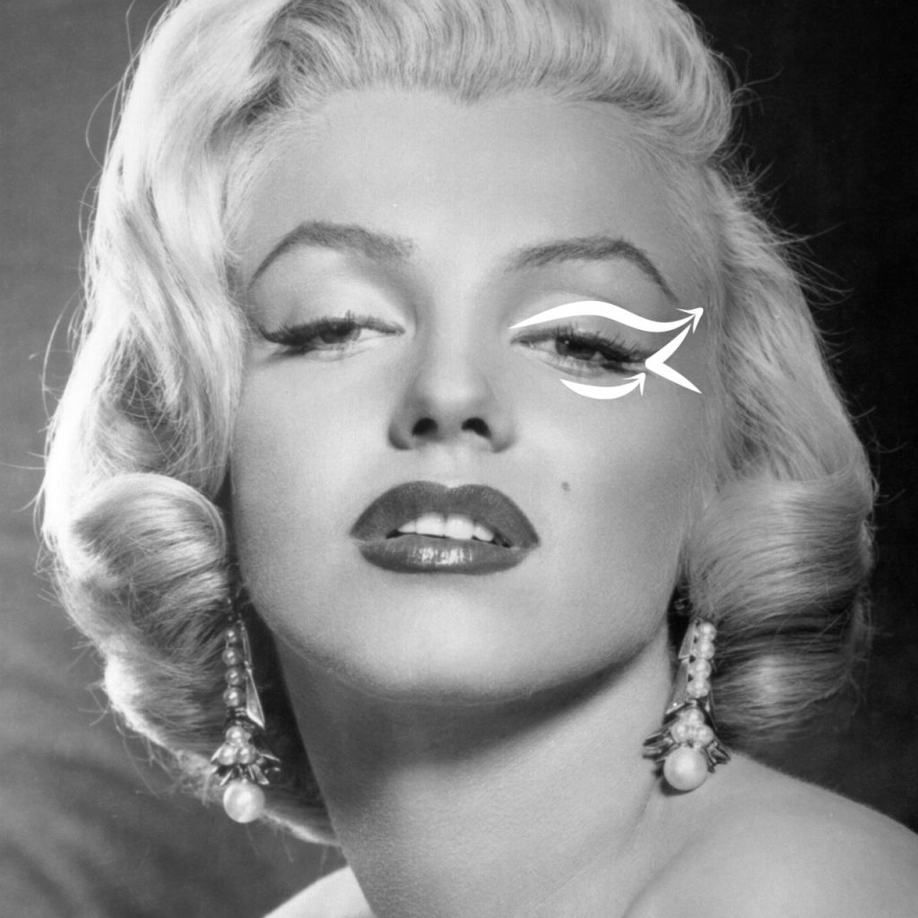 marilyn monroe eyeliner