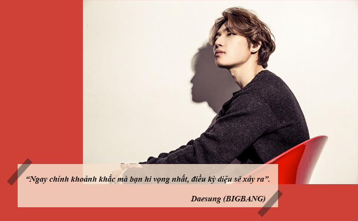 elle việt nam câu nói hay sao Hàn Daesung BIGBANG