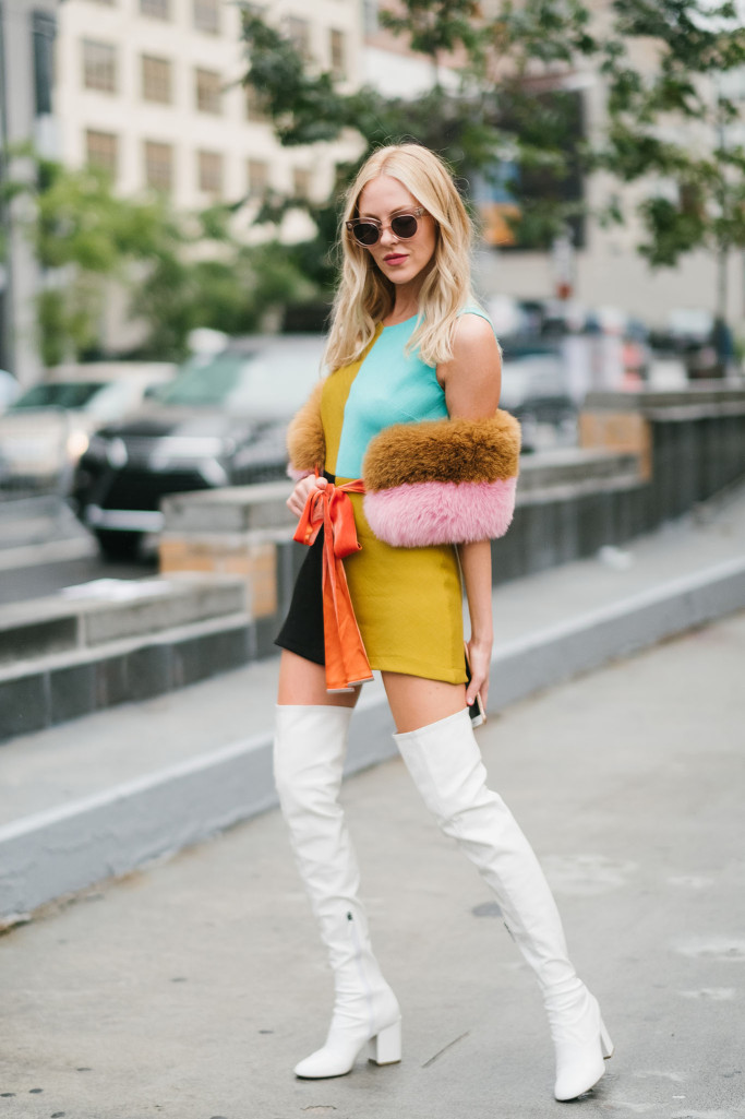 street style tuần lễ thời trang new york giày trắng