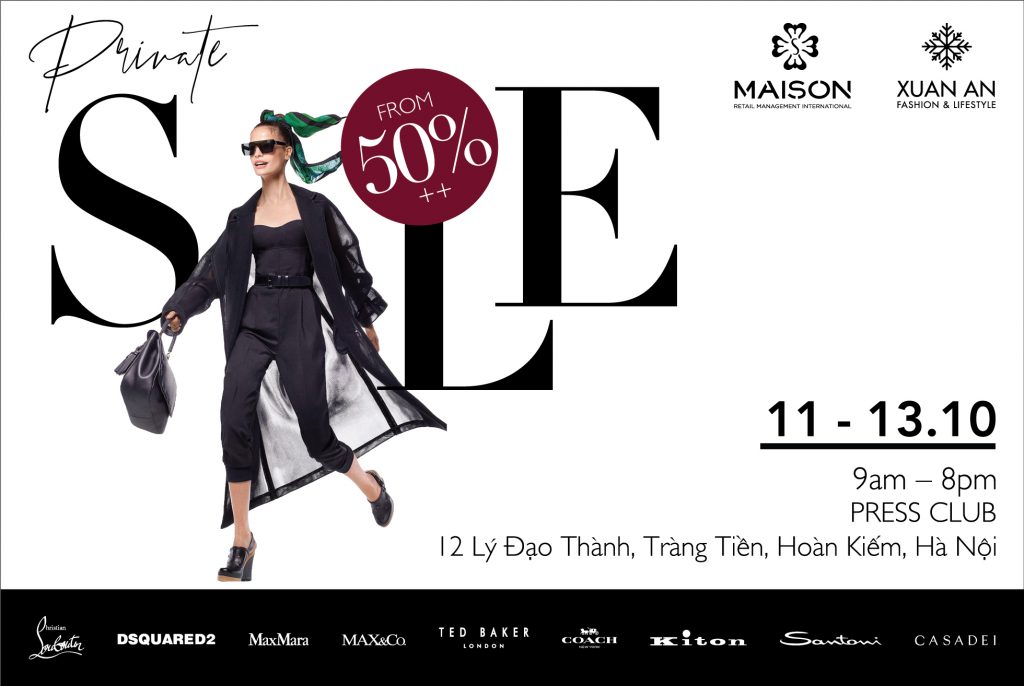 Bùng nổ cuộc săn hàng hiệu tại Hà Nội - Xuân An & Maison Private Sale Up to 50%++