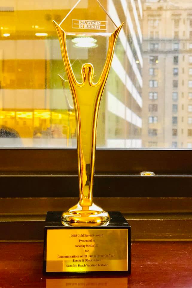 Newday Media JSC đạt cúp vàng giải thưởng Stevie® Awards 4