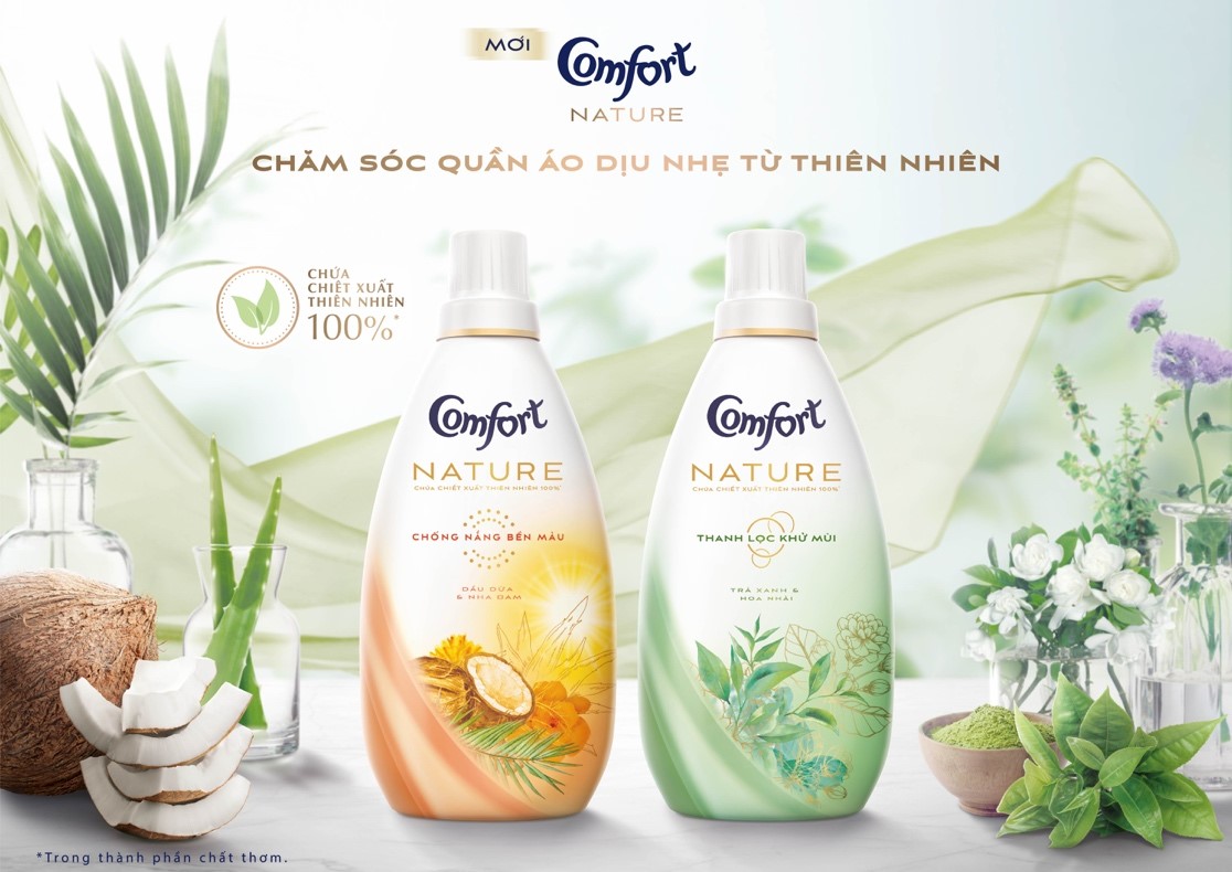 Nước xả vải comfort nature 2