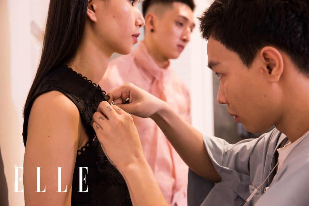 buổi fitting elle fashion runway show 2018 12