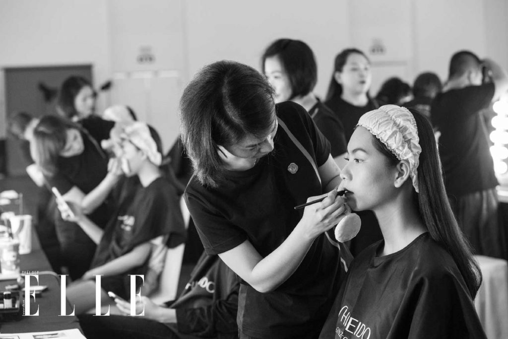 elle fashion journey 2018 hậu trường trang điểm shiseido 4