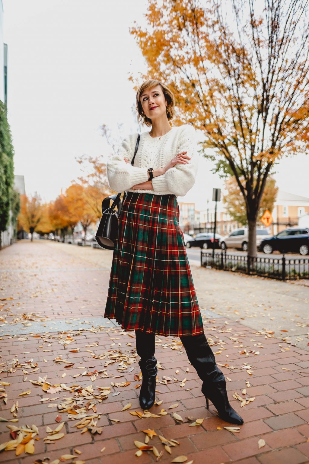 chân váy họa tiết tartan 6