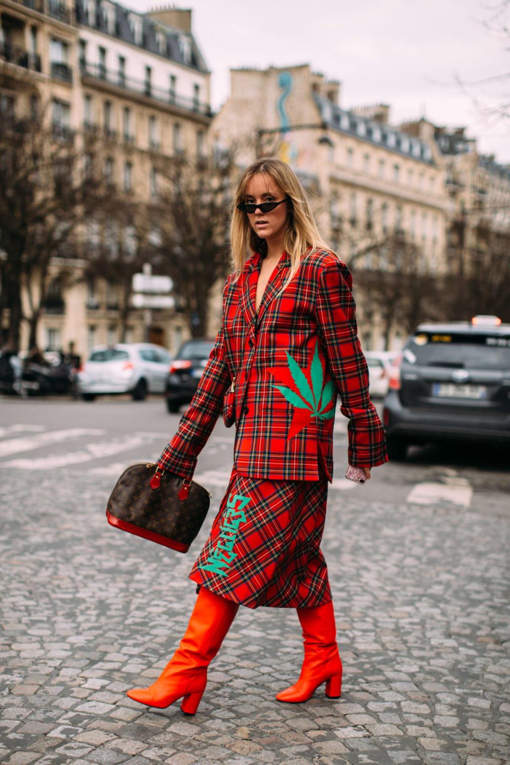 chân váy họa tiết tartan 4