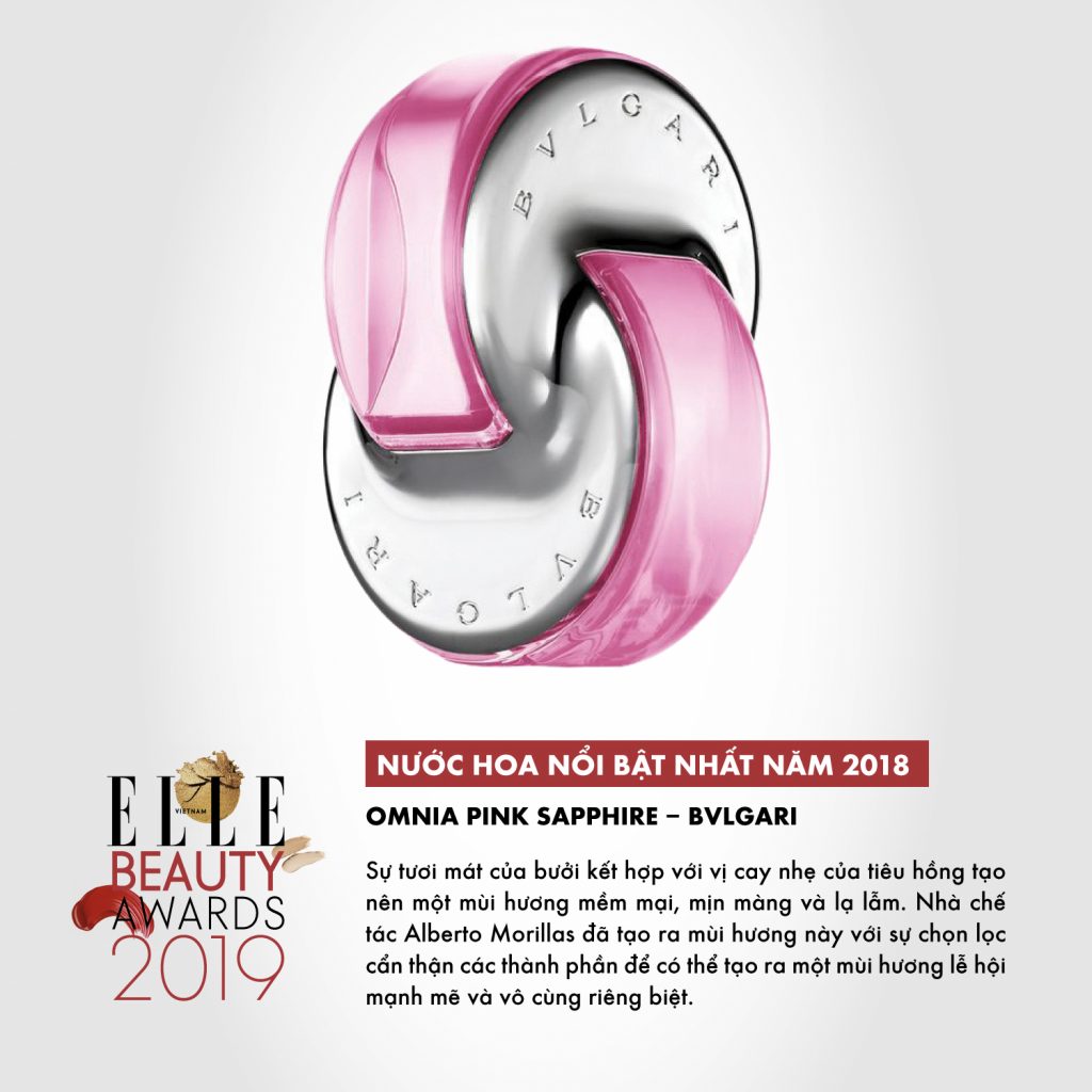 hương nước hoa 05 ELLE Beauty Awards 2019