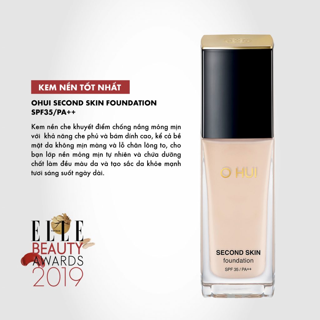 kem nền 06 ELLE Beauty Awards 2019