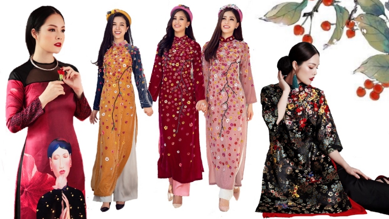 họa tiết trang trí áo dài