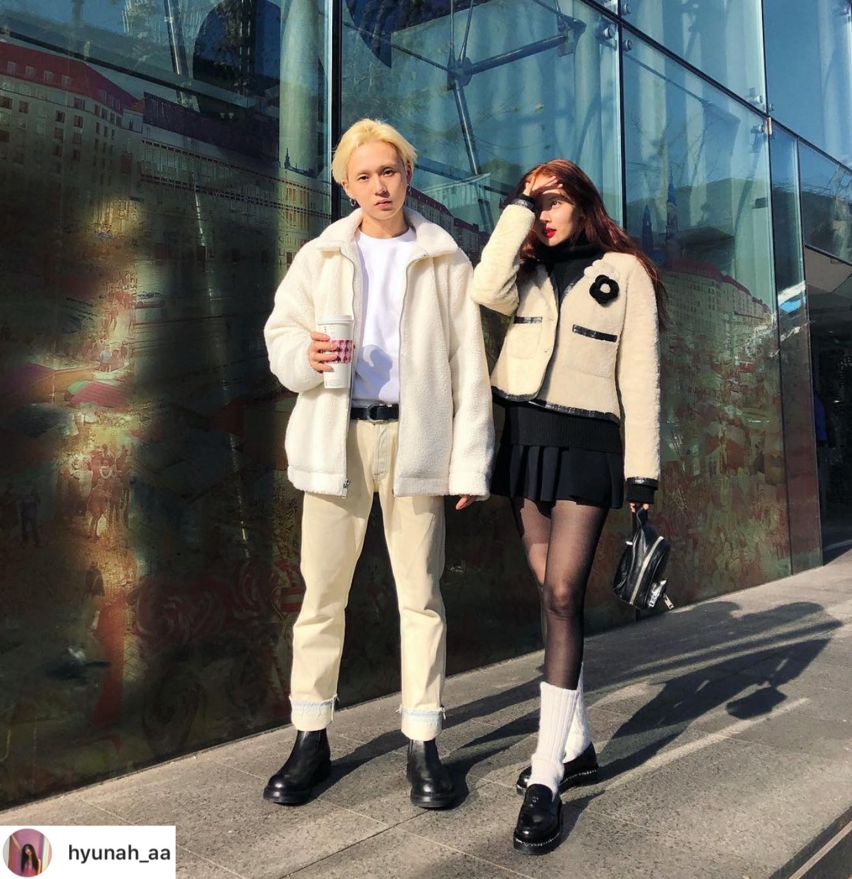 cách phối đồ đôi của hyuna và E’DAWN