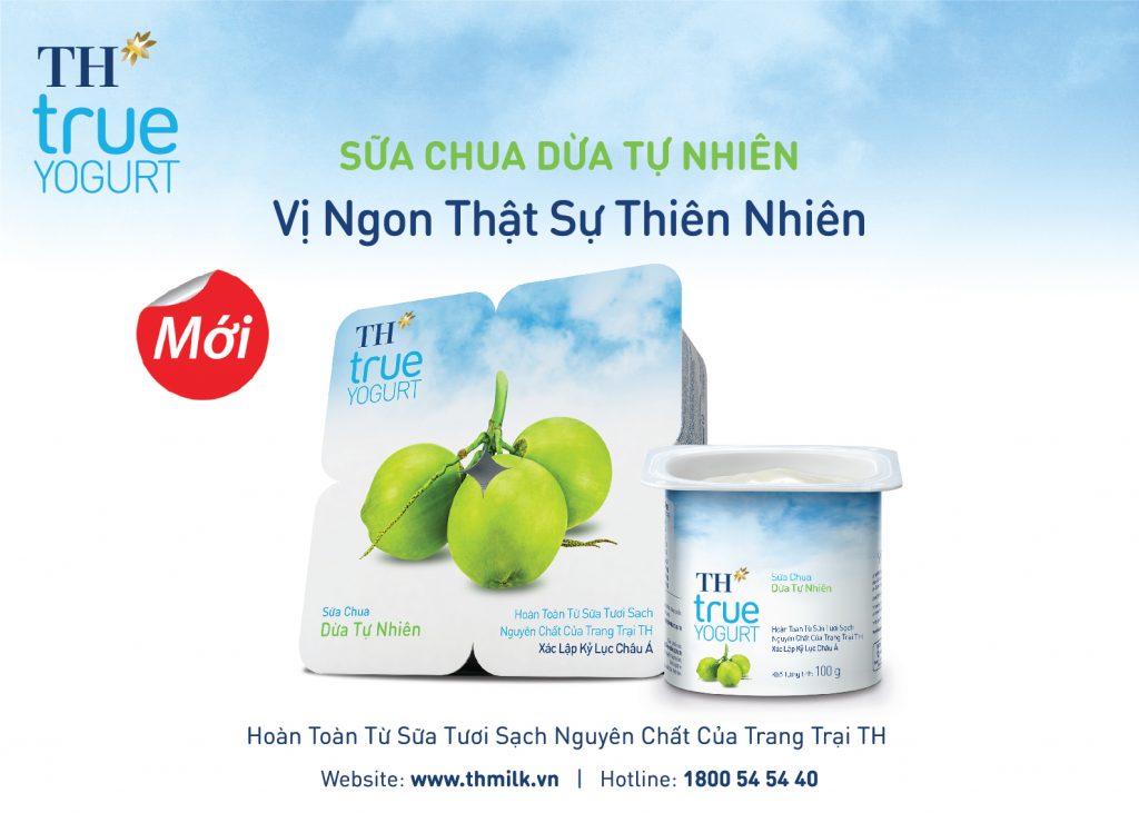 sữa chua dừa TH True Yogurt