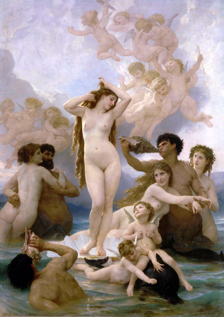 Tác phẩm "Birth of Venus" của William-Adolphe Bouguereau