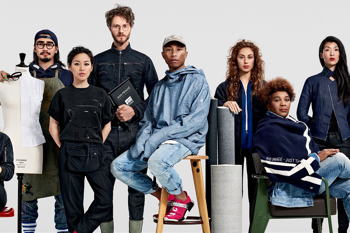 Pharrell Williams là giám đốc sáng tạo của thương hiệu thời trang bền vững G Star Raw