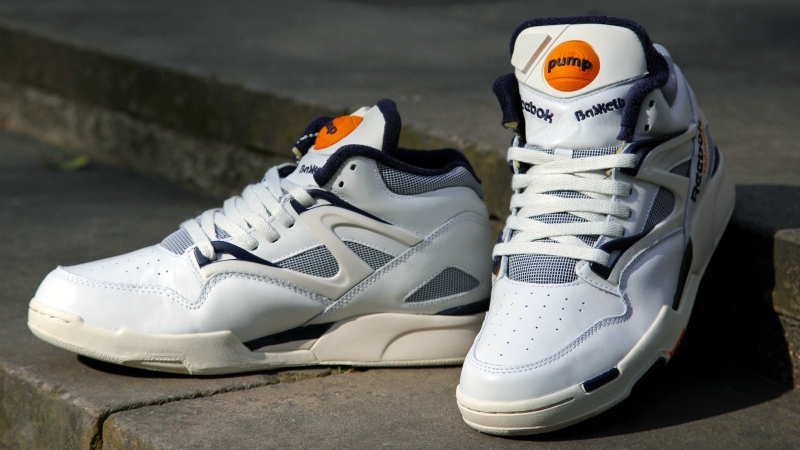 giày reebok pump màu trắng