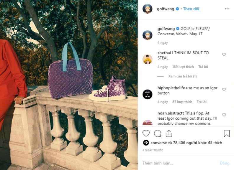 Golf le fleur velvet bag shop