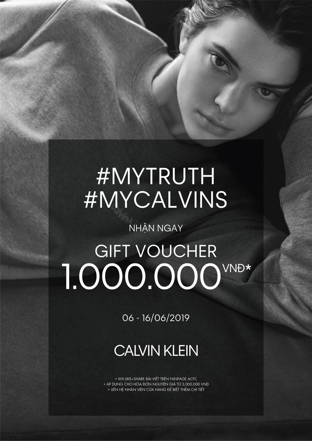 kendall jenner chiến dịch #MYCALVINS