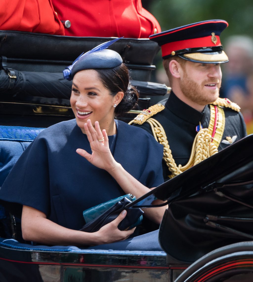 công nương meghan và hoàng tử harry trooping the colour 2019 2