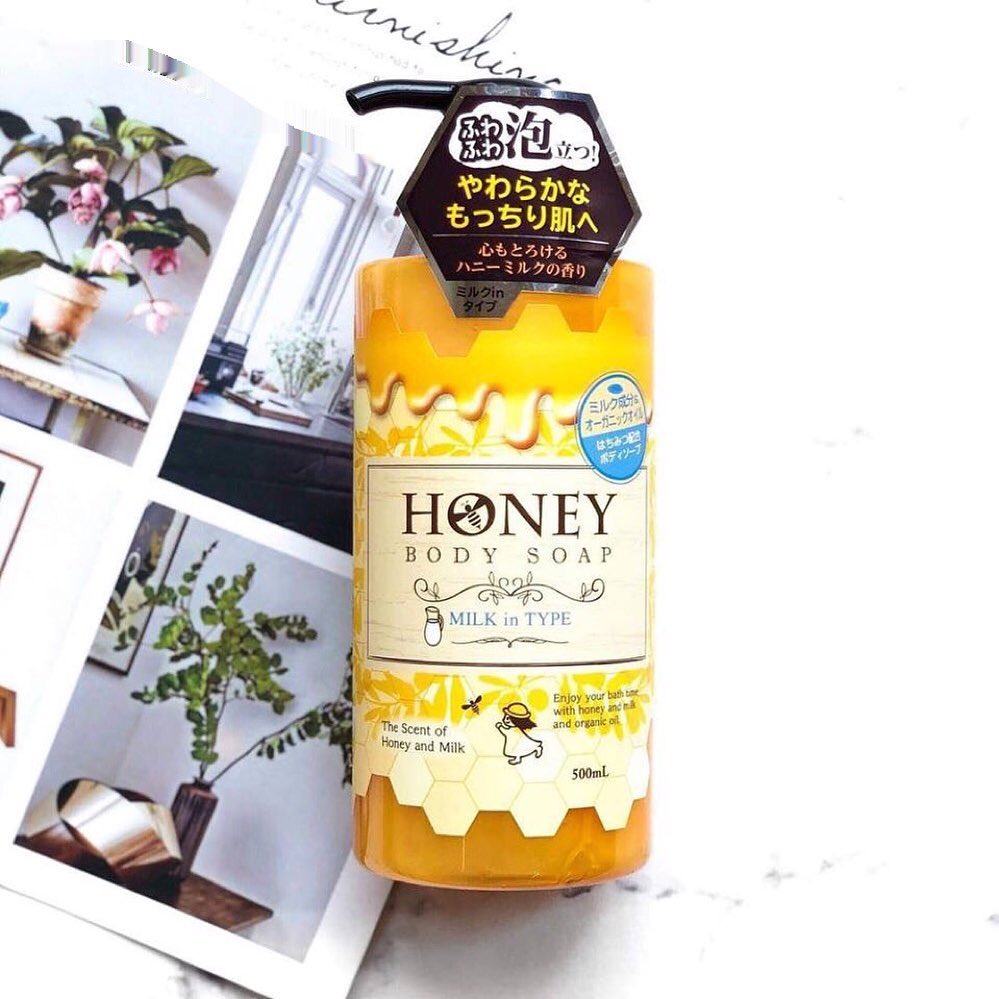 sữa tắm dưỡng trắng da honey