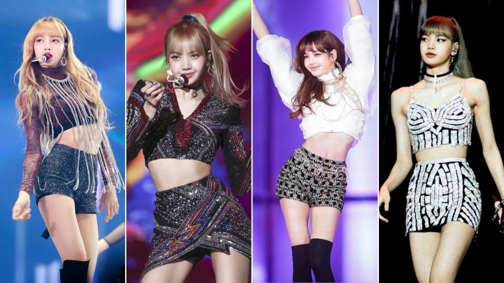 Thời trang của Lisa blackpink Lisa diện áo crop top khoe eo thon trên sân khấu