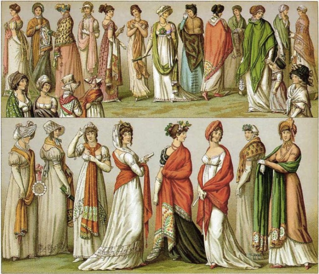 Trang phục của quý cô Anh thời đại Regency 
