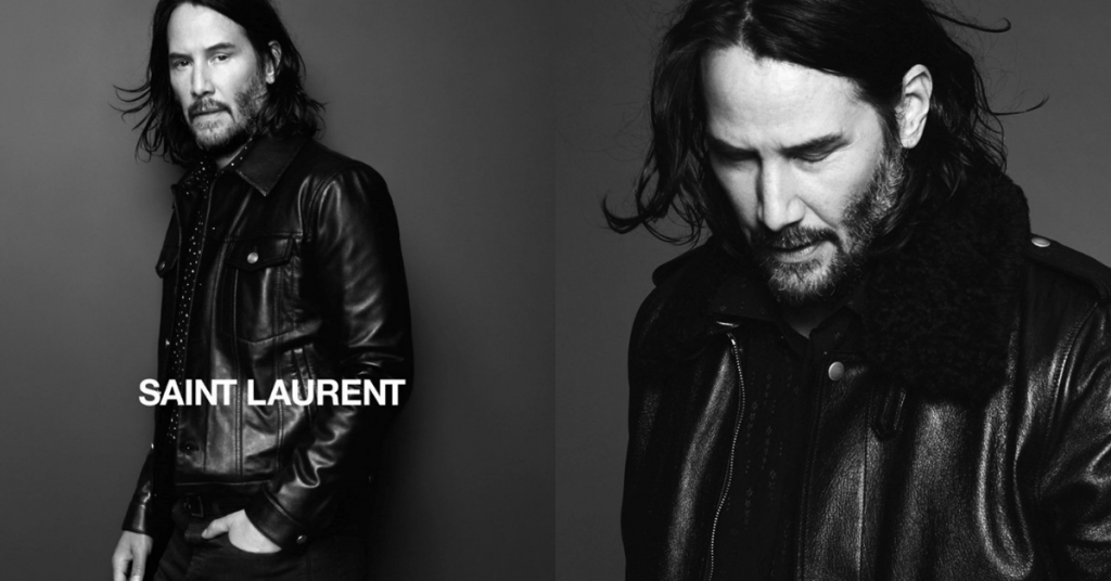 Keanu Reeves là đại diện thương hiệu cho Saint Laurent