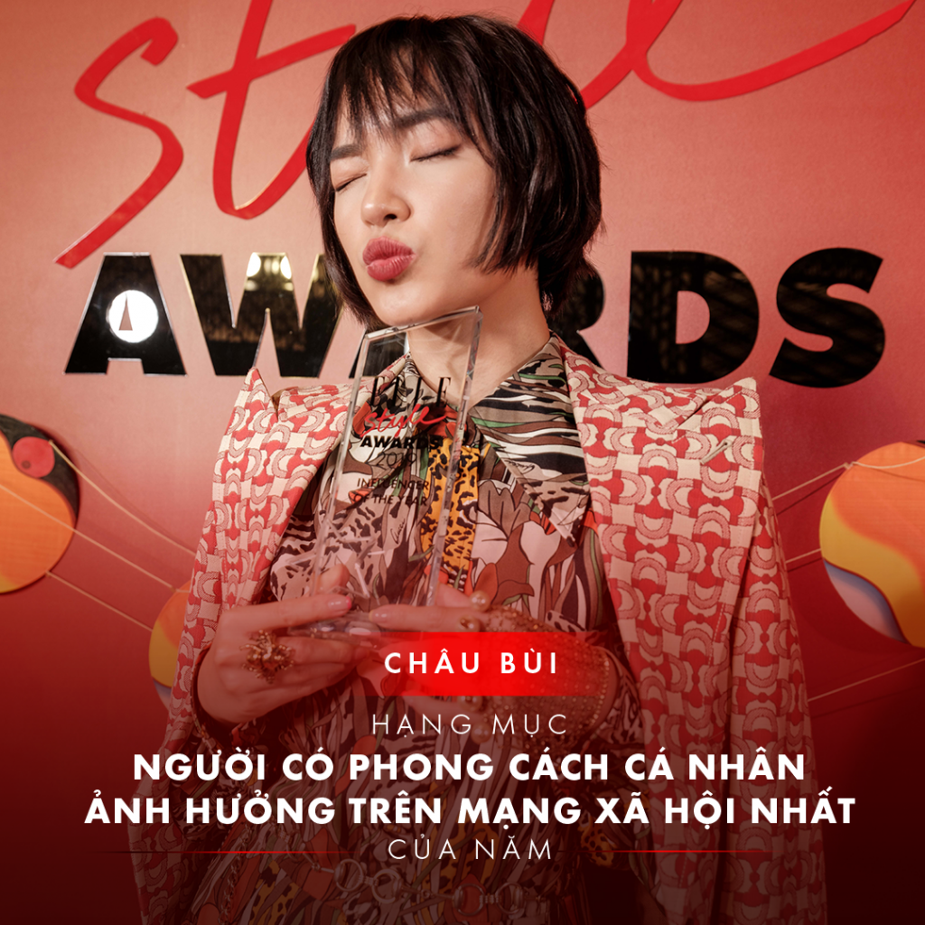 ChÃ¢u BÃ¹i - NgÆ°á»i cÃ³ phong cÃ¡ch cÃ¡ nhÃ¢n áº£nh hÆ°á»ng nháº¥t trÃªn máº¡ng xÃ£ há»i ELLE Style Awards 2019