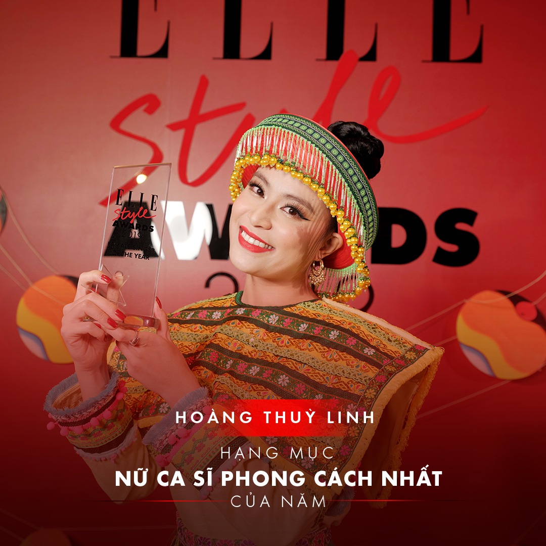 elle style awards 2019 ca sĩ hoàng thùy linh nhận giải