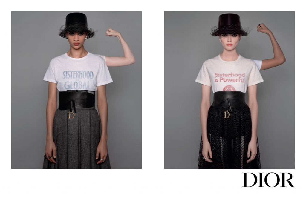 Chiến dịch quảng cáo Thu - Đông 2019 Dior áo thun slogan nữ quyền