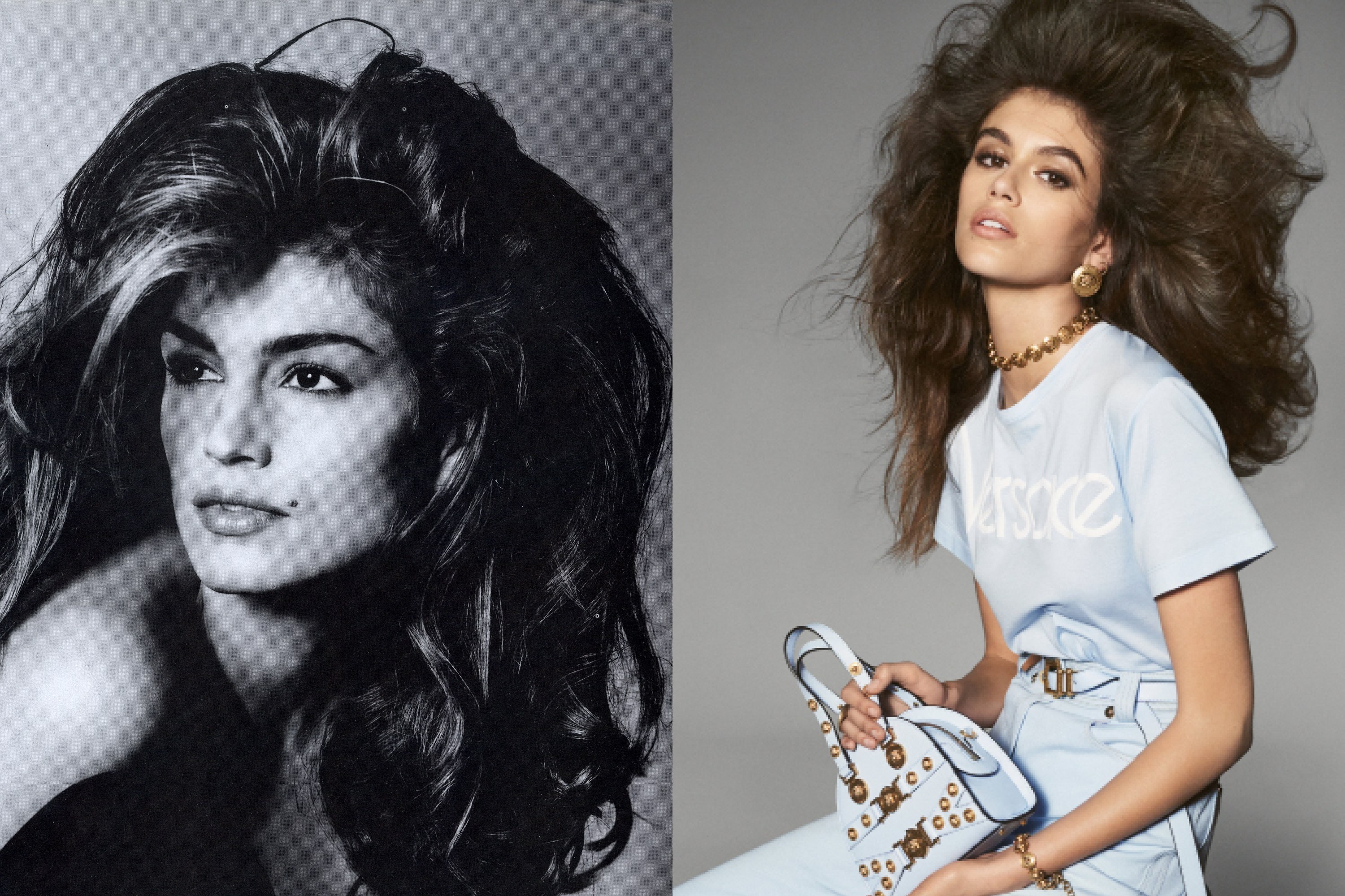 Kaia Gerber hóa thân thành mẹ trong buổi chụp hình cho nhãn hiệu Versace