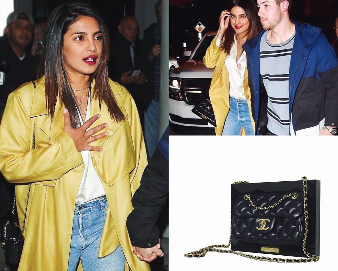 Priyanka Chopra túi Chanel vintage