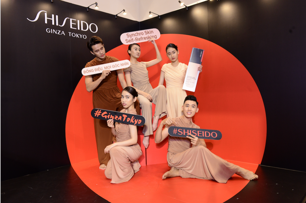 nhóm nhảy hiện đại của lễ shiseido