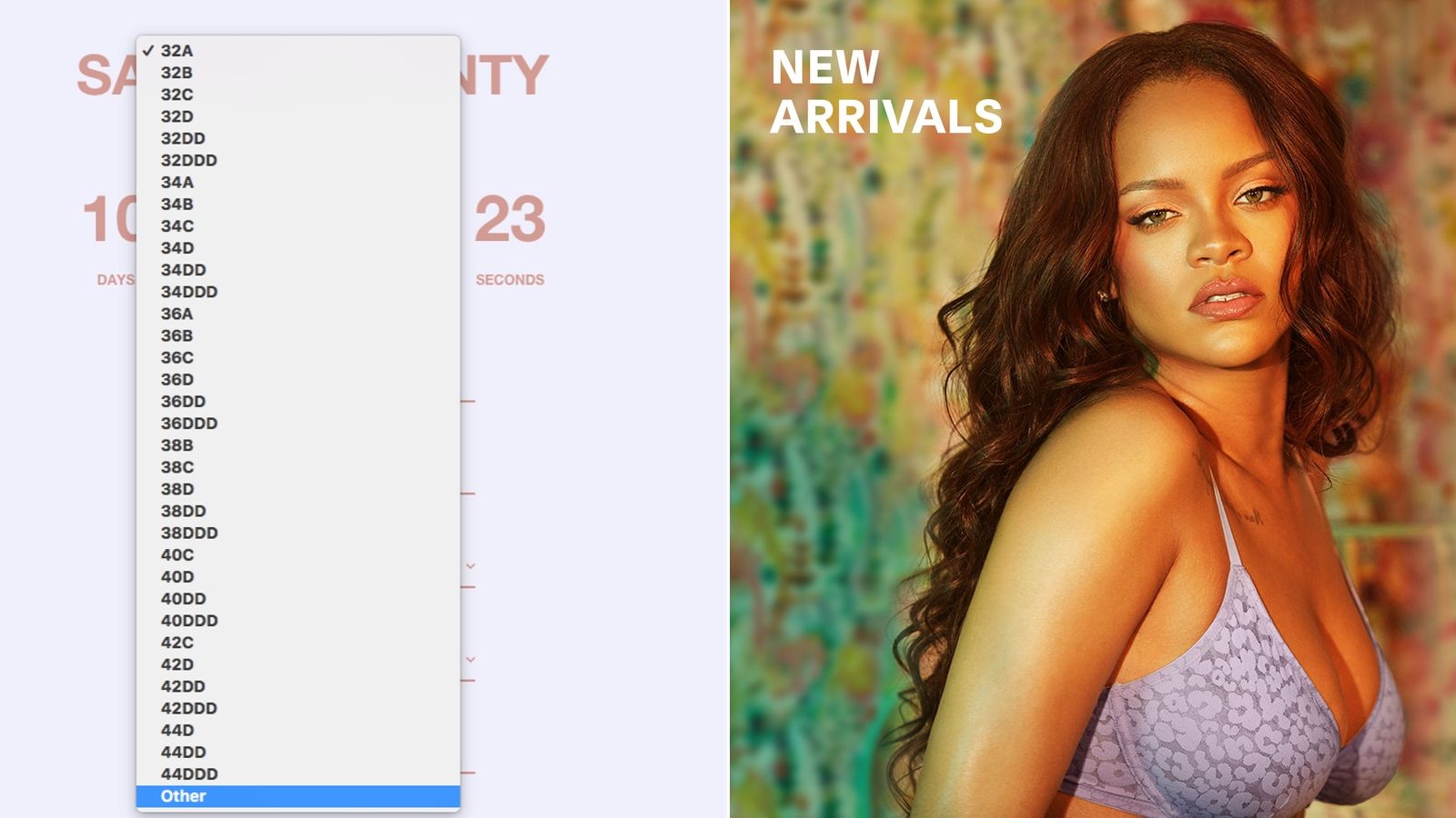 Bảng size đa dạng của Savage X Fenty - xu hướng ngành thời trang