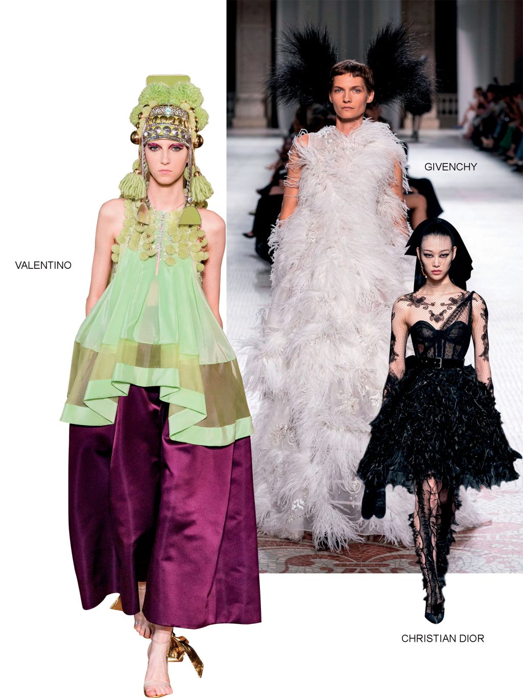 Haute Couture valentino givenchy và christian dior thu đông 2019