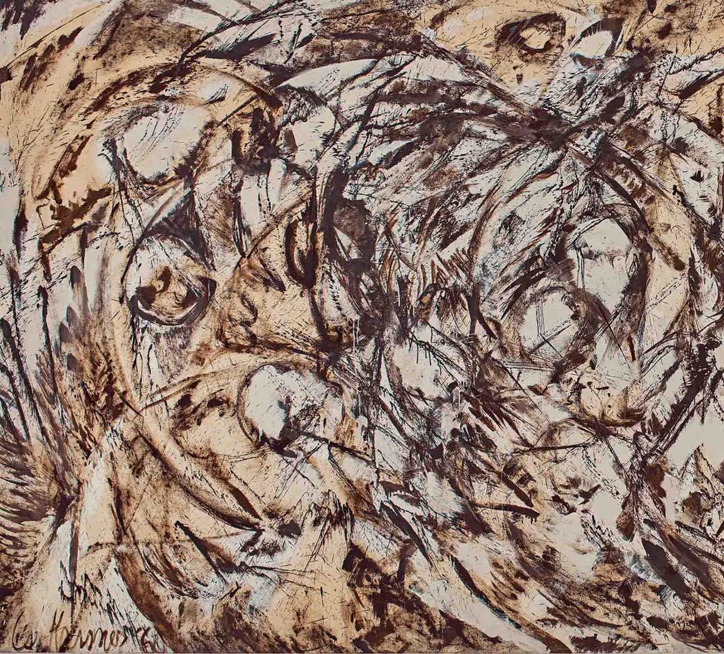 Tác phẩm "The Eye is the First Circle" (1960) của Lee Krasner.