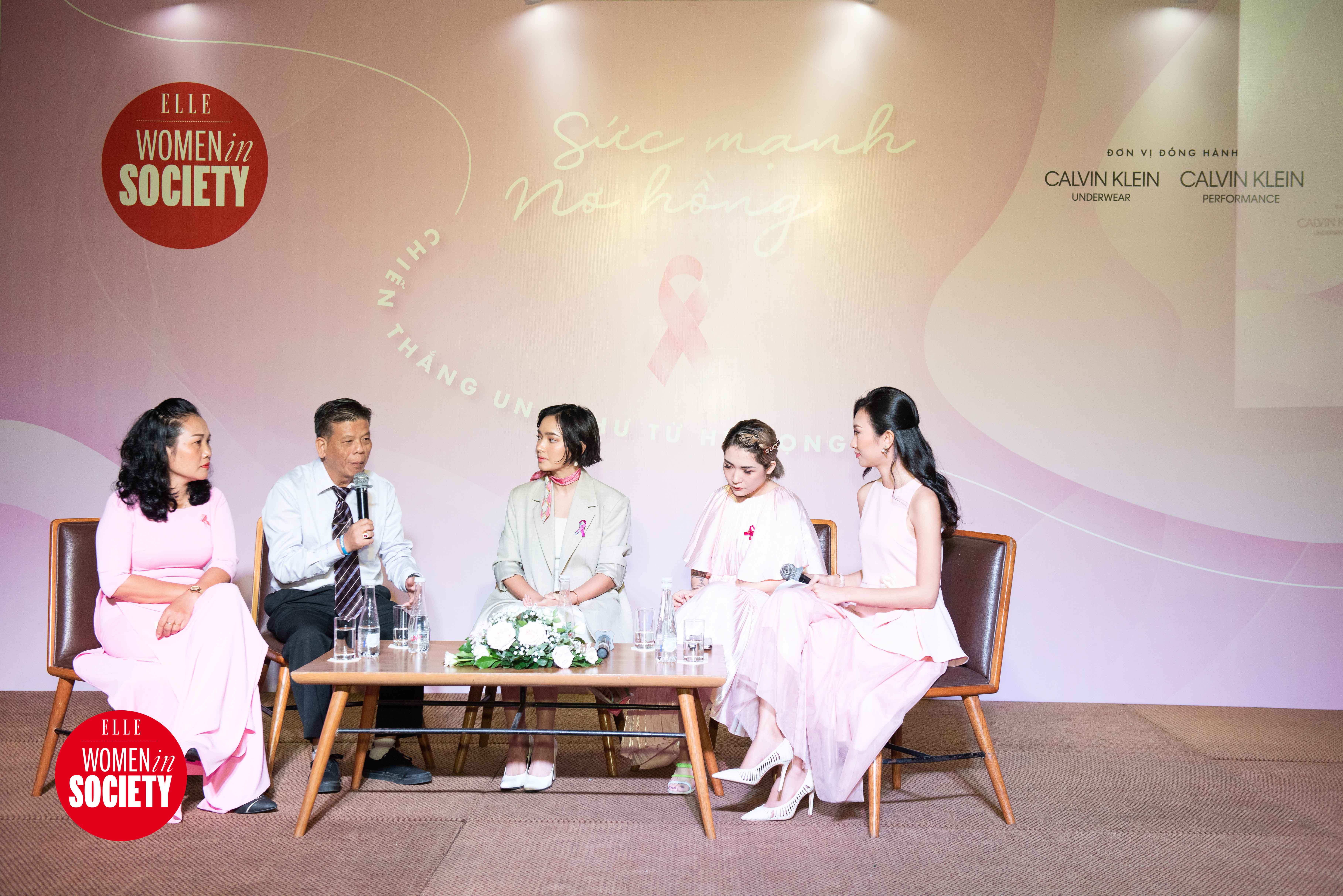 ung thư vú bác sĩ Trần Nguyên Hà trên sân khấu 5 người elle women in society