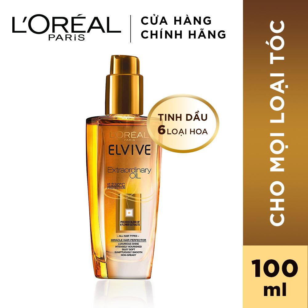 hair oil loreal paris tinh dầu dưỡng từ 6 loại hoa 